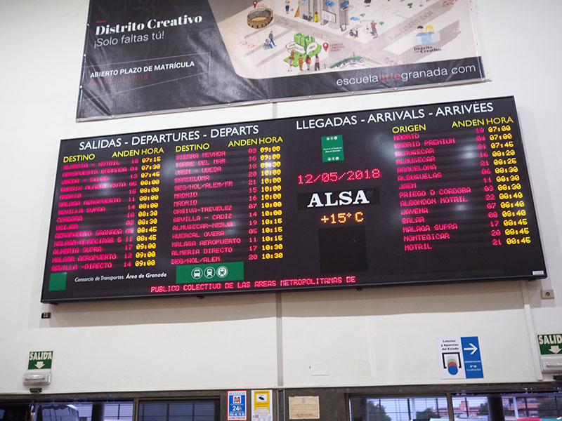 La estación principal de Granada