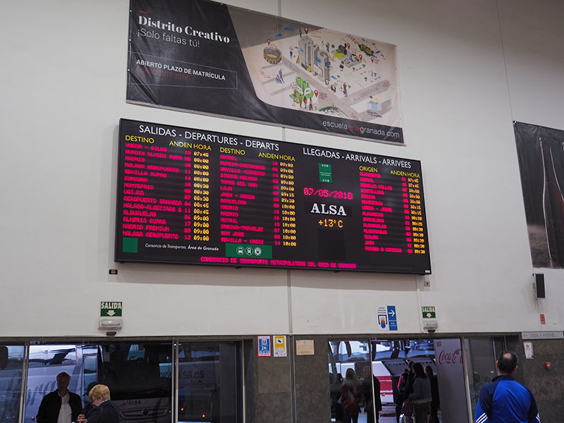 La estación principal de Granada