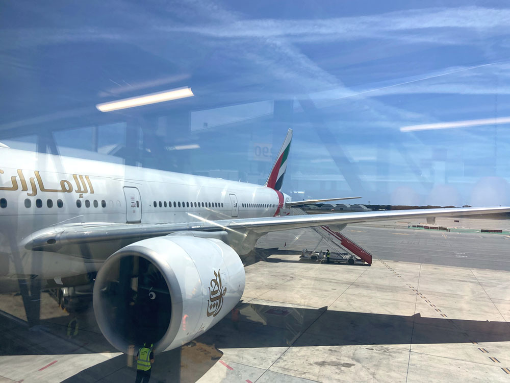 Llequé al aeropuerto de Dubai