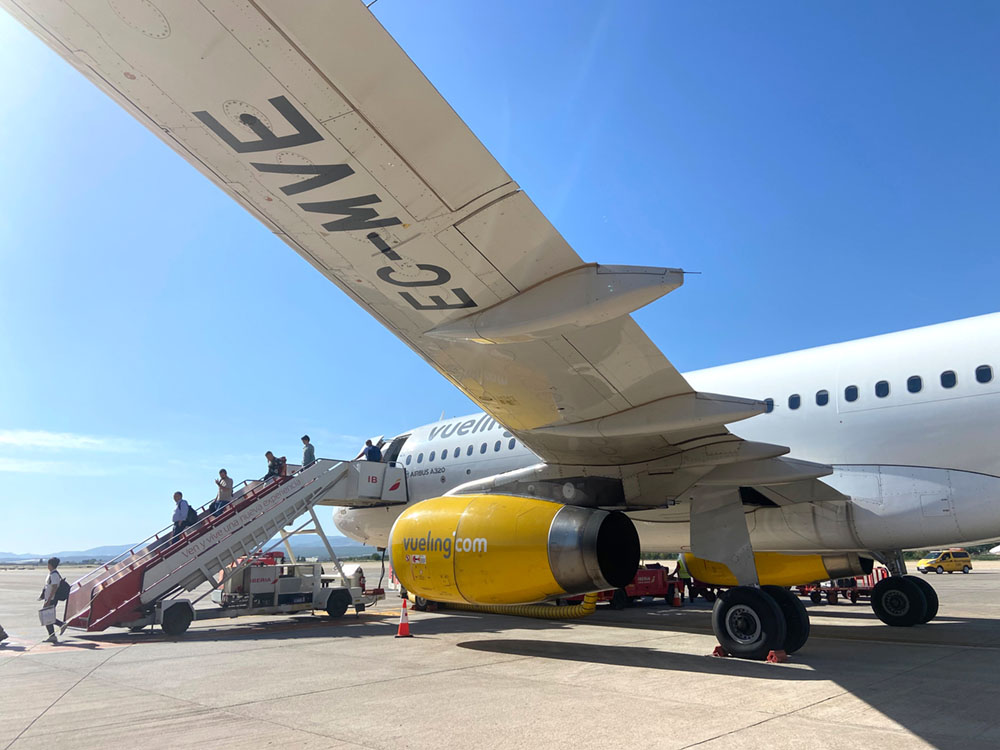 Aérea Vueling llegó en Granada