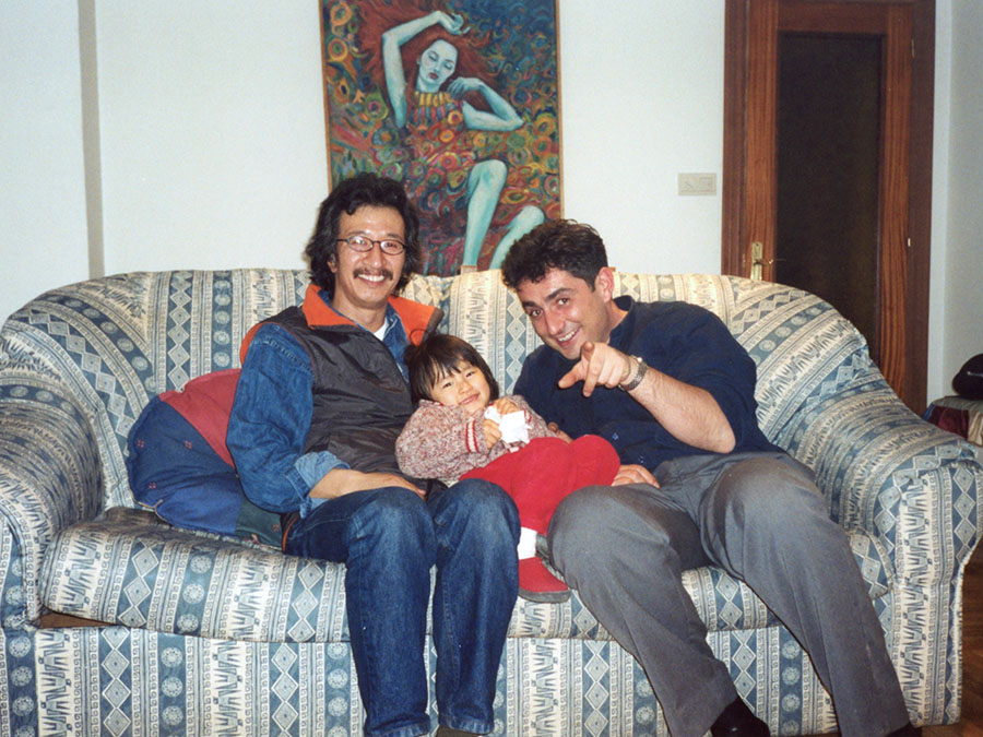 en casa de los padres de Juanje