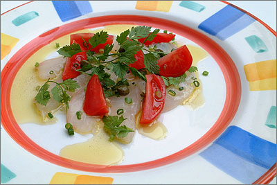 家庭で気楽に本格イタリアン！魚介のカルパッチョ