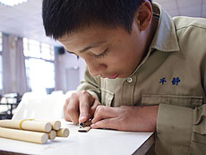 alt="平静国民小学校の給食"