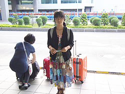 桃園空港のバス停